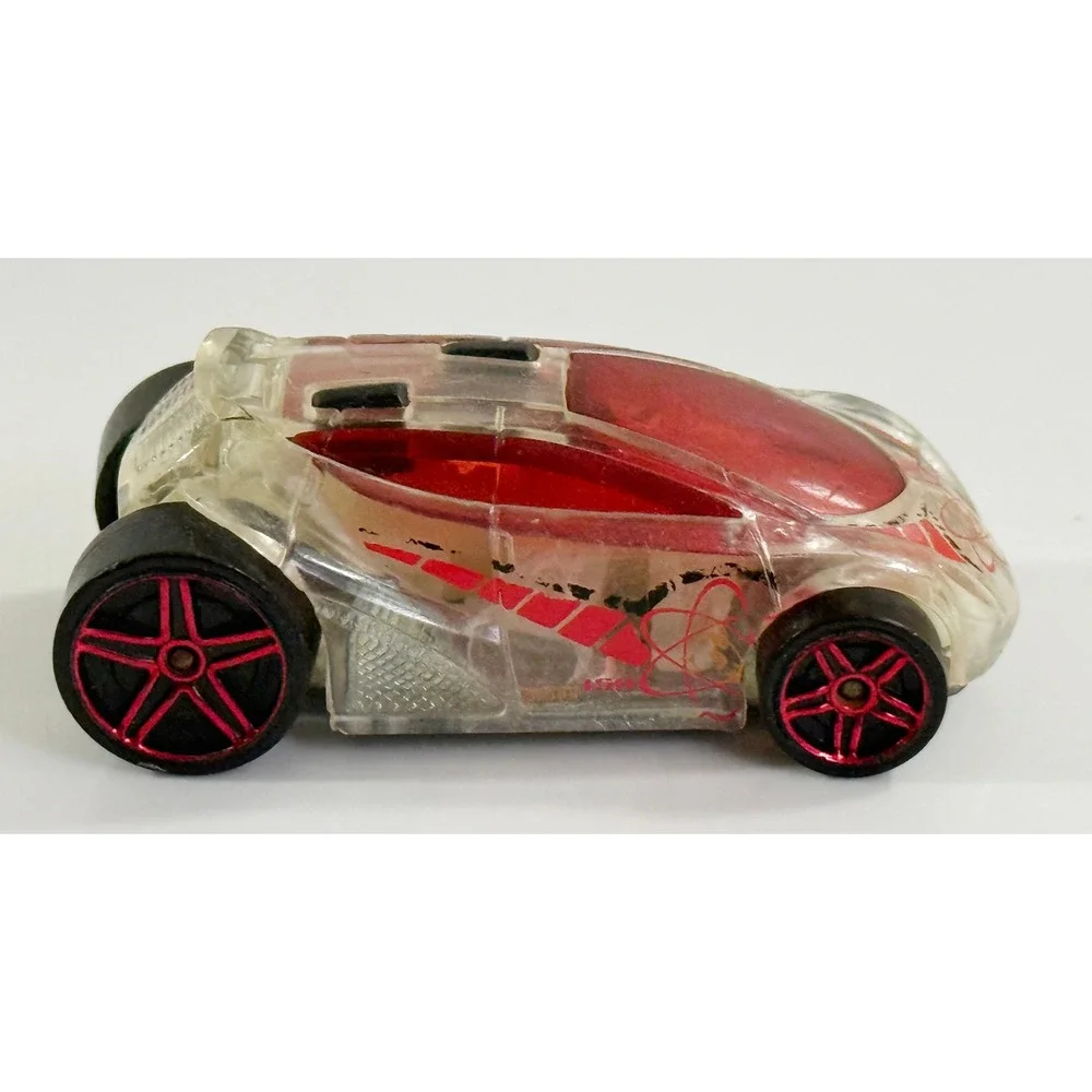 Hot Wheels Vandetta Toy Car Kids 1:64 Clear Red X-Raycers Diecast
